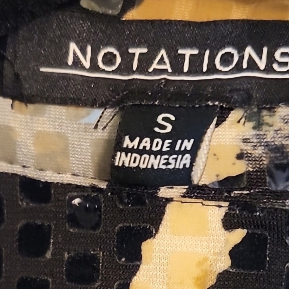 Notations Animal Print Button Down Jacket - image 2